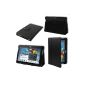 Luxury Black Leather Case Cover for Samsung Galaxy Tab 2 10.1 P5100 P5110 - TechExpert