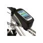 (5.5 inches) on front Tube Frame Bag Bicycle Bicycle For Mobile iPhone 4 4S Samsung HTC-5 Black & Green (Sports)