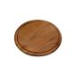 Kesper 20444 meat dish, dark acacia wood, Measurements: ø 30 cm, thickness: 1.5 cm (household goods)
