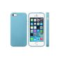 iProtect TPU Cases iPhone 5 5s shell grain Blue (Electronics)