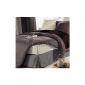 Inhouse sweetness tray mattress cover 140x190 cm 3-ply polycotton gray panama (Kitchen)