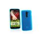 Me Out Kit FR TPU Gel Case for LG G2 D802 - light frost blue print (Electronics)
