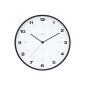 Karlsson Wall Clock KW0010WH Never Late Again Numbers white steel (houseware)