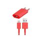 USB Charger data cable charging cable power supply RED Sony Xperia SP Original q1 (Electronics)