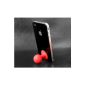 Red Mini mobile bowl stand for eg iPhone 3/4/5 / 5C / 5S, Samsung Galaxy S4 I9500, HTC, Nokia Lumia, BlackBerry, Sony Xperia / holder / support / stand / phone holder in ball shape / spherical and suction cup brand Incutex ( Electronics)