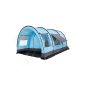 Camp Fire - Variables tunnel tent, sleeps 4, light blue / gray 5000mm water column (Misc.)