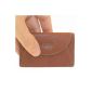 Branco - Small Wallet, Mini market leather, model 105 (Textiles)