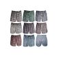 6-pack Remixx American boxers for men Karo Uni stripes in 100% cotton (textiles)