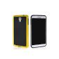 MOONCASE TPU Silicone Gel Case Cover Shell Case Cover For Samsung Galaxy Note 3 N7505 Lite / Neo N750 Yellow Black (Wireless Phone Accessory)