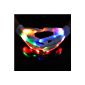Basicest (TM) -Gloves to LED, Variable light to Magic Costume Party (Halloween and Christmas) or festival, bright Gloves Evening Fingers Multicolored Bright (white)