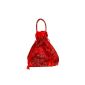 Duffel Bag, Henkel bag, bag, cosmetic bag, jewelry bag, silk & viscose, 6473 (Textiles)