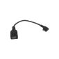 Pure² High Speed ​​Micro USB Host OTG cable 90 ° Adapter for Galaxy S4 / GT-i9500 - Galaxy S2 / SII GT-i9100 - Galaxy Nexus GT-i9250 - Galaxy R GT-i9103 - Galaxy S3 / SIII GT-i9300 - Galaxy Note 2 / Note II GT-N7100 - Samsung Galaxy Note GT-N7000 - Google Nexus 7 and 10 - Tablet 16GB 32GB (Asus Nakasi) Android 4.2, Motorola Xoom Tablet Android 3.1, Motorola Xoom M604, M604 M601 M600 Motorola Xoom, Samsung Galaxy Note GT -N7000, Archos 80 G9 Internet Tablet, Archos 7 Internet Tablet, Galaxy Nexus GT-i9520 - Acer Iconia Tab A510 - A511 - A700 - A701 - like ET R205U - adapter cable for all common mobile phones to connect USB sticks, hard drives Card Reader keyboard, etc. (optional)