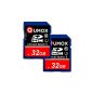 2pcs Pack 32GB SD HC 32GB QUMOX SDHC Class 10 UHS-I memory card Secure Digital High Speed ​​Write Speed ​​40MB / s read speed upto 80 MB / s (Electronics)