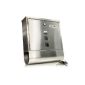 Taga 2210 Design letterbox with newspaper holder + RUST PAINT + brushed stainless steel + with viewing windows, nametag & damper + stainless + lockable + incl. Fastening material (screws and dowels) and 2 keys