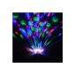 amzdeal® 2 x E27 3W RGB bulb turning multi colored Christmas scene club bar evening