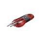 Stagg High Quality Instrument Cable Tweed Vintage Red - 6 meter - 2x Jack 6.3mm - guitar cable - jack cable (electronics)