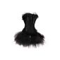 Corsage dress miniskirt tutu corset Gothic Black (Textiles)
