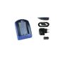 Charger (USB, car, power) for Olympus BLS-1, BLS-5 / Pen E-P1 E-P2 ... / SLR E400 E410 ... s. List (electronics)