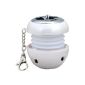 August MS310W - Mini Speaker - Portable box with integrated battery - 3.5 mm Audio In for MP3 player / computer / cell phones - White (Electronics)