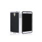 MOONCASE TPU Silicone Gel Case Cover Shell Case Cover For Samsung Galaxy Note 3 N7505 Lite / Neo N750 Black White (Electronics)