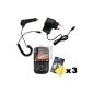 Car Charger + Power Supply + Screen Protector (3 pieces) for BlackBerry Bold 9900 (Electronics)