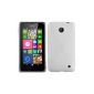 Cadorabo ®!  X TPU Silicone Case for Nokia Lumia 630 in white (Electronics)