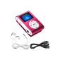 Swees® MINI MP3 PLAYER SCREEN LCD 4GB with FM Radio Rose (Electronics)