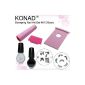 KONAD® Basic Set 4612 6-piece including double temple. Scrapper + template holder + Stamping Template M45 + M81 + Stamping Template Stamping Lack 10ml Black + Stamping Polish White 10ml (Misc.)