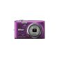 Nikon Coolpix S2700 Digital Camera (16 Megapixel, 6x opt. Zoom, 6.7 cm (2.7 inch) TFT display) violet / Ornaments (electronic)