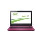 Acer Aspire E3-112-C2KP 29.5 cm (11.6 inches) notebook (Intel Dual Core processor N2840, 2,58GHz, 2GB RAM, 500GB HDD, Win 8.1) Pink (Personal Computers)