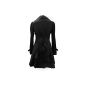 Coat / Long Jacket Gothic Punk Victorian Corset In Black Cotton Size 36-58