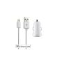Autoladeset (2100 mA, 1 meter) for Apple iPod / iPhone / iPad in white (accessory)