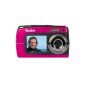 Rollei Sportsline 62 Digital Camera (10 Megapixel CMOS sensor, 8x digital zoom, 6.9 cm (2.7 inch) display, HD video) pink (electronics)
