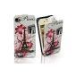 Electro-Weideworld Cover Leather Case Cover Flip Flap Apple iPhone 4 4S (Electronics)