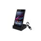 VicTsing ® Magnetic Data Sync Charging Dock Cradle Charger for Sony Xperia Z2 - Classic Black (Electronics)