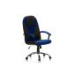 HJH OFFICE 634500 office chair / executive chair Camaro Office Chair in Sports design, black / blue (household goods)
