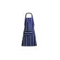 Premier Housewares Cooking Apron, 100% cotton, dark blue stripes (tool)