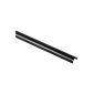 Aluminum Cable Duct, semicircular, 110 / 3,3 / 1,8 cm, black (Accessories)