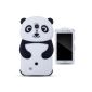 Zooky AG406 Silicone Case for Samsung Galaxy S4 i9500 Panda Black (Wireless Phone Accessory)