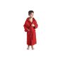 Children's bathrobe with hood for girls and boys, 100% cotton terry cloth (textiles)