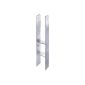 GAH Alberts 205003 H-post support, galvanized, total height: 800 mm, thickness: 8 mm, clear width: 121 mm (tool)