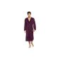 Vossen Madam Bathrobe Sauna Coats Hooded cream, gray, dark red or purple (Textiles)