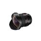 Walimex Pro 12mm f / 2.8 Fisheye Lens for Canon EOS DSLR bayonet black (Accessories)