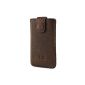 Bouletta MC ANTIC Brown Sony Xperia Z Genuine Leather Case Case Case Case Mobile Phone Case Cover - With extra padding front pull-out flap magnetic closure 100% accurately fitting (accessory)