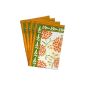 Set of 4 placemats Deco Cotton - Orange and Green