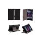 Case Sony Xperia Z Ultra Black Wifi / 3G / 4G / LTE Leather Style with Stand - protective cover case PHABLET Sony Xperia Z Ultra (new smartphone 2013) White - accessories pouch discovery XEPTIO Price: Exceptional box!  (Electronic devices)