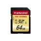 Transcend SDXC UHS-I U3 64GB memory card (95 MB / s read, 60MB / s write) (Personal Computers)