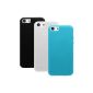 Pack of 3 Cases Ultra Thin Apple iPhone 5C - Opaque Collection - Black / White / Blue - by PrimaCase (Electronics)