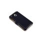 HTC ONE MINI MOBILE DELUXE LEATHER Case Cover, COVERT Retailverpackung (Black) (Wireless Phone Accessory)