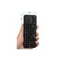 iPazzPort Mini ™ Pro 2.4Ghz RF Wireless Mini Keyboard with Backlight, Multi touchpad and laser pointer KP-810-10A (German keyboard layout)